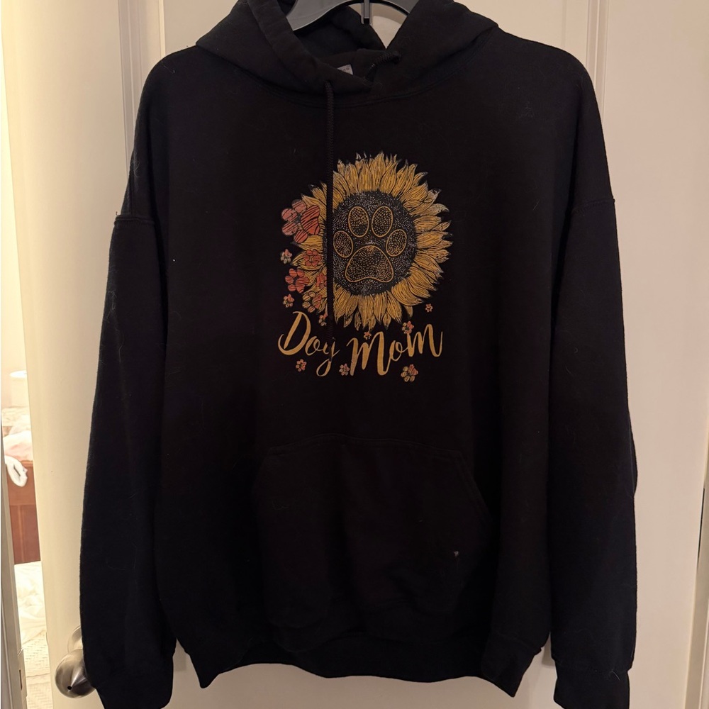 PAWZ Black Dog Mom Hoodie
